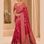Arohi Red Art Silk Saree with Heavy Resham & Zari Border