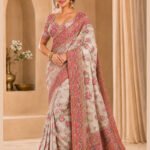 Arohi White Art Silk Saree with Heavy Resham & Zari Border