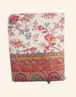 Arohi White Art Silk Saree with Heavy Resham & Zari Border - Image 2