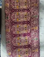 DWK Magenta Banarasi Silk Saree with Heavy Zari Work - Image 3
