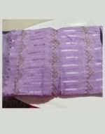 Dimple Kala Lavender Fancy Saree with Embroidered Work - Image 2