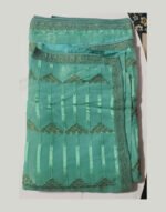 Dimple Kala Sea Green Fancy Saree with Embroidered Work - Image 3