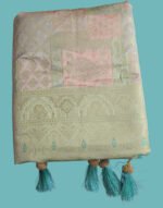 Green City Pastel Green Silk Saree with Elegant Zari Work - Image 3