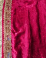 Padharo Rani Pink Satin Silk Blend Saree with Handmade Zari Work - Image 2