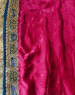 Padharo Rani Pink Satin Silk Blend Saree with Handmade Zari Work - Image 3