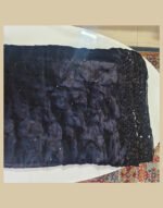 Parampara Black Lycra Saree with Heavy Self Color Work - Image 3